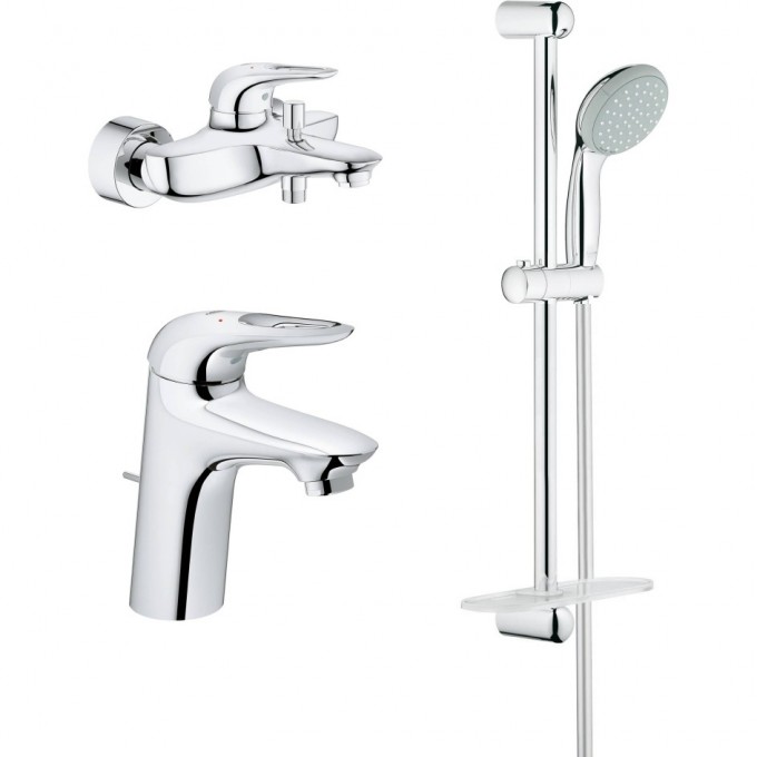 Комплект смесителей (3 в 1) GROHE EUROSTYLE NEW 124416