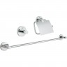 Набор аксессуаров GROHE ESSENTIALS (3 предмета), хром () 40775001