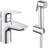 Набор GROHE BAUEDGE: смеситель для раковины и гигиенический душ 23757001