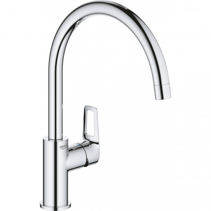 Смеситель для кухни GROHE BAULOOP с высоким C-образным изливом, хром () 31232001