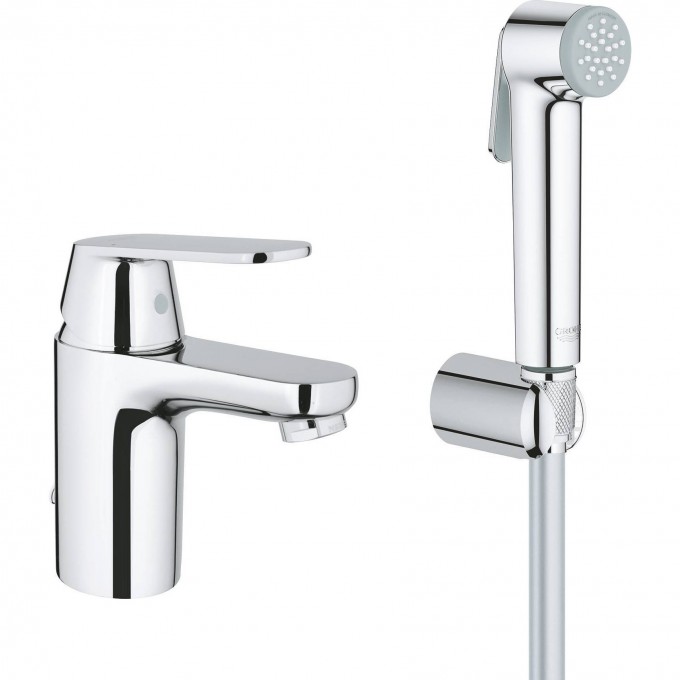 Смеситель для раковины GROHE EUROSMART COSMOPOLITAN с гигиеническим душем, хром 23125000
