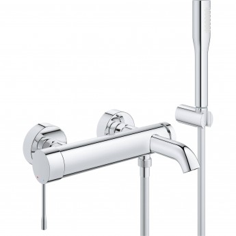 Смеситель для ванны GROHE ESSENCE+ с душевым гарнитуром, хром