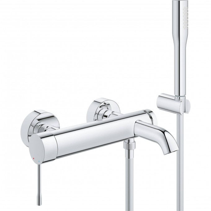 Смеситель для ванны GROHE ESSENCE+ с душевым гарнитуром, хром 33628001