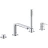 Смеситель для ванны GROHE LINEARE NEW на 4 отверстия с душевым гарнитуром, хром () 19577001