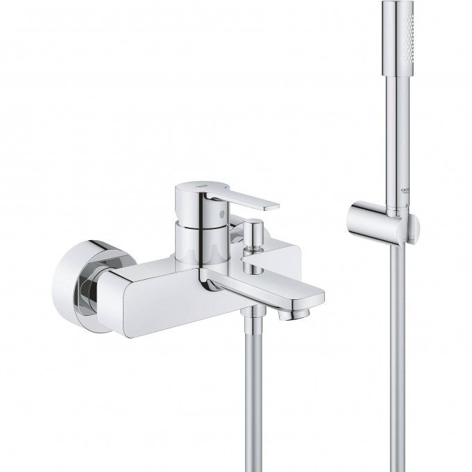 Смеситель для ванны GROHE LINEARE NEW с душевым гарнитуром, хром 33850001