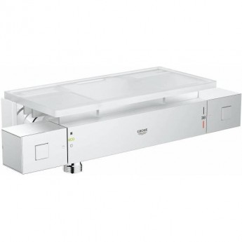 Термостатический смеситель для душа GROHE GROHTHERM CUBE с полочкой, хром