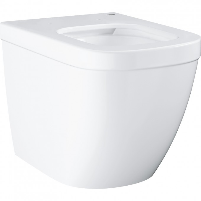 Унитаз напольный приставной безободковый GROHE EURO CERAMIC с гигиеническим покрытием (без сиденья), альпин-белый 3933900H