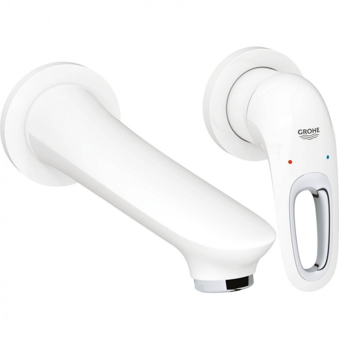 Внешняя часть смесителя для раковины GROHE EUROSTYLE NEW на 2 отверстия, белая луна 19571LS3