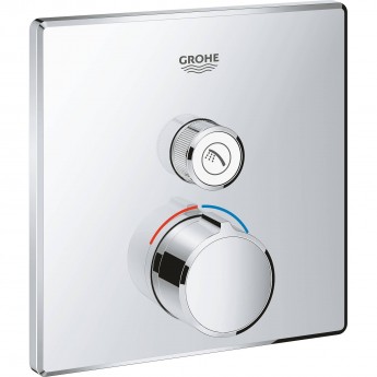 Внешняя часть смесителя GROHE GROHTHERM SMARTCONTROL на 1 выход, хром