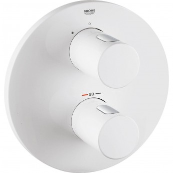 Внешняя часть термостатического смесителя для душа GROHE GROHTERM 3000 COSMOPOLITAN белая луна